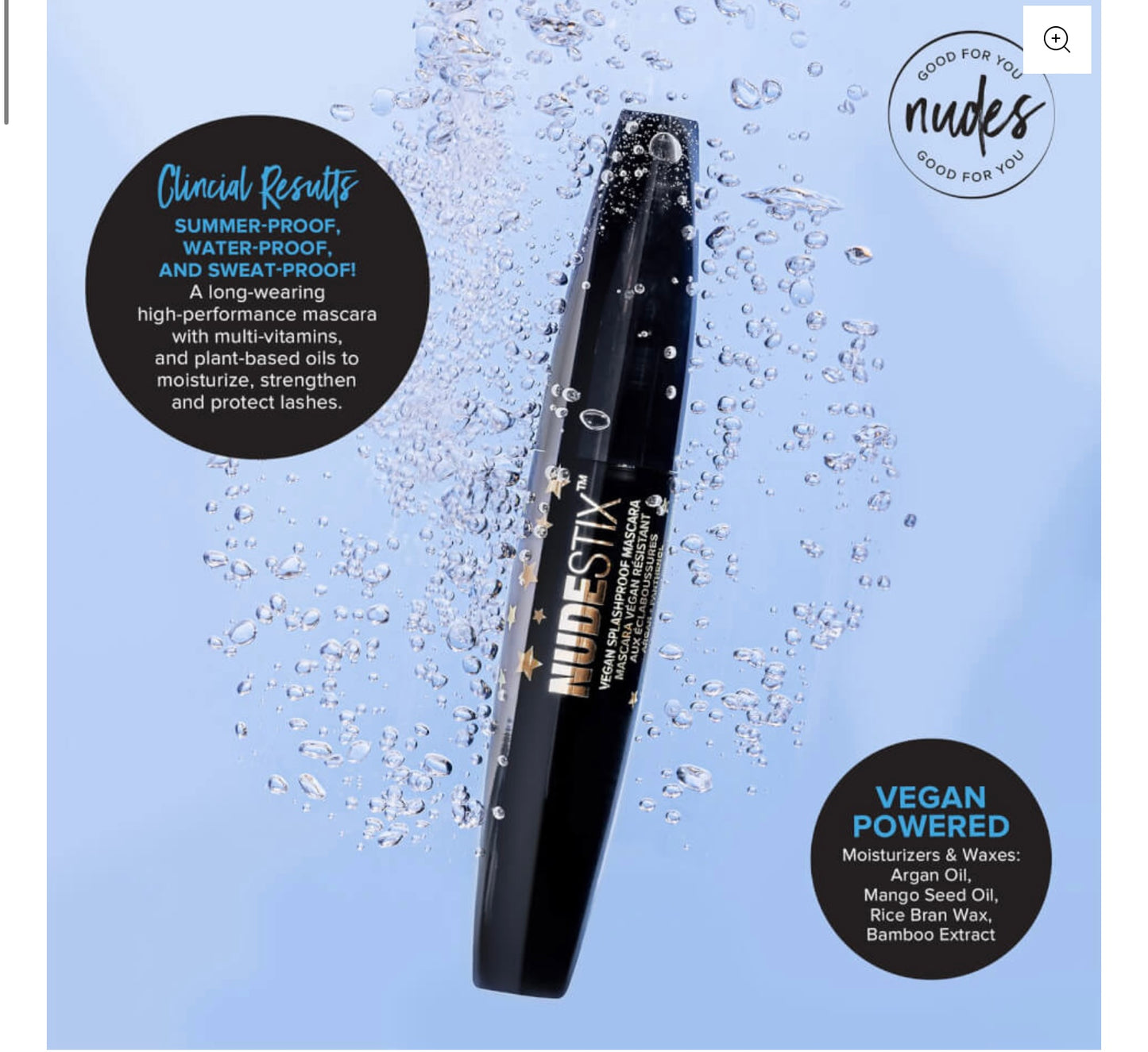 ماسكارا نودستيكس المقاومة للرذاذ - أسود 12 مل