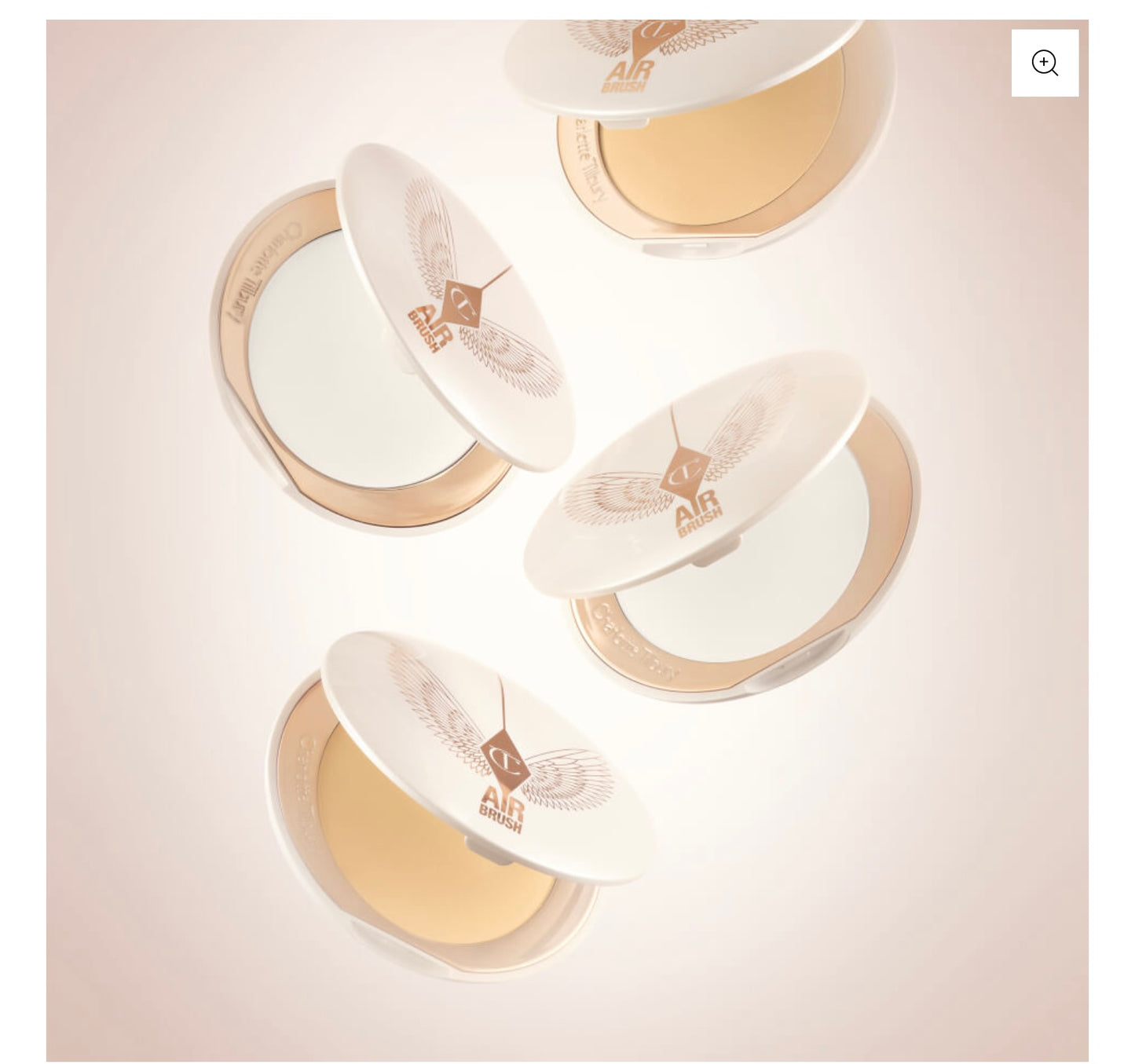 بودرة شارلوت تيلبوري إيربراش لإضفاء لمسة نهائية خالية من العيوب - قابلة لإعادة التعبئة - لون أسمر/غامق