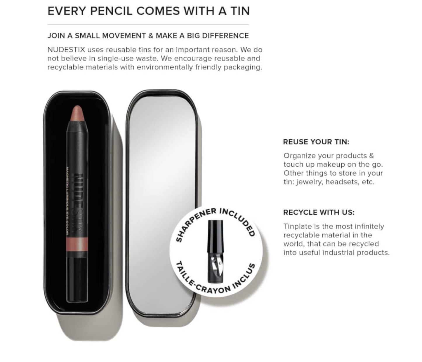 نودستيكس - لون عيون مغناطيسي مضيء ذهبي