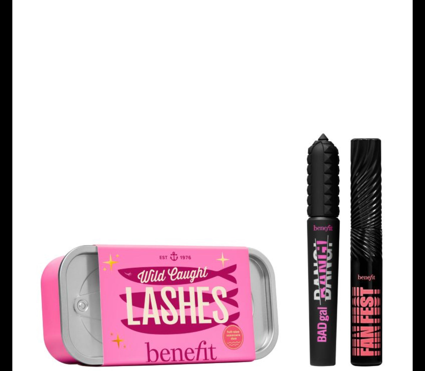 Benefit WILD CAUGHT LASHES H24 FAN FEST MASCARA set