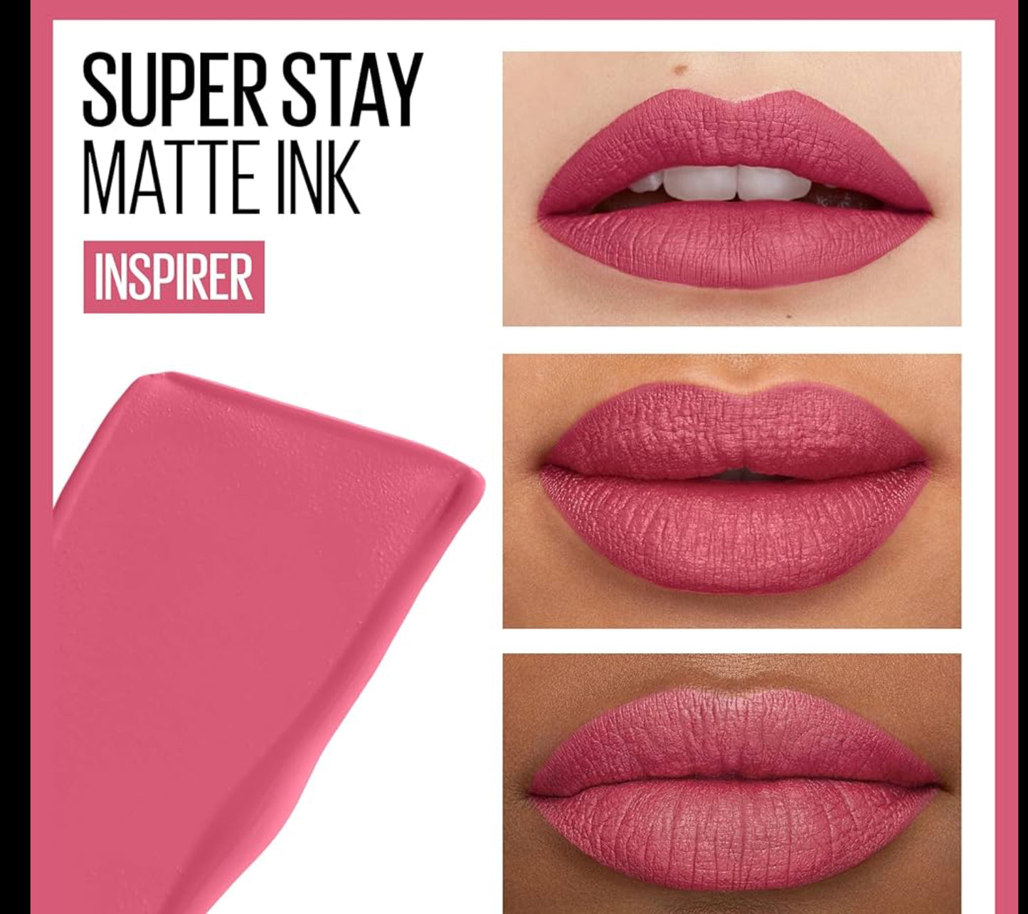 Maybelline New York Super Stay Matte Ink Liquid Matte Lipstick - 125 Inspirer Pink