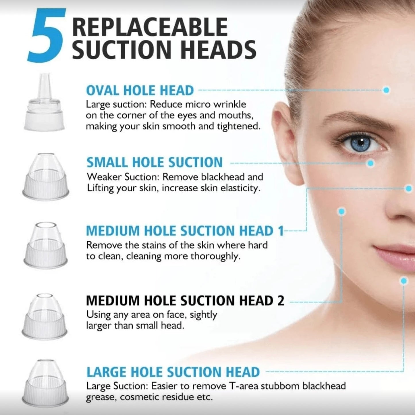 جهاز رائع للتخلص من الرؤوس السوداء و تنظيف الوجه