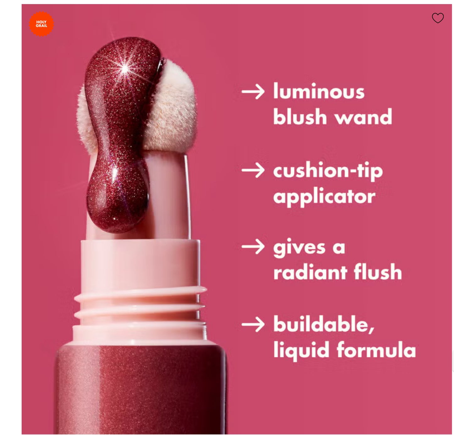 Halo Glow Blush Beauty Wand - shade candlelit