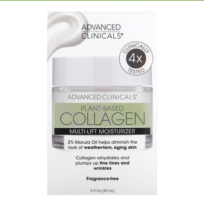 Advanced clinicals كريم كولاجين نباتي مرطب متعدد لشد البشرة ٥٩مل