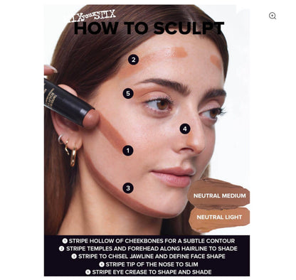 NUDESTIX TINTED BLUR SCULPT STICK - NUDE NEUTRAL MEDIUM