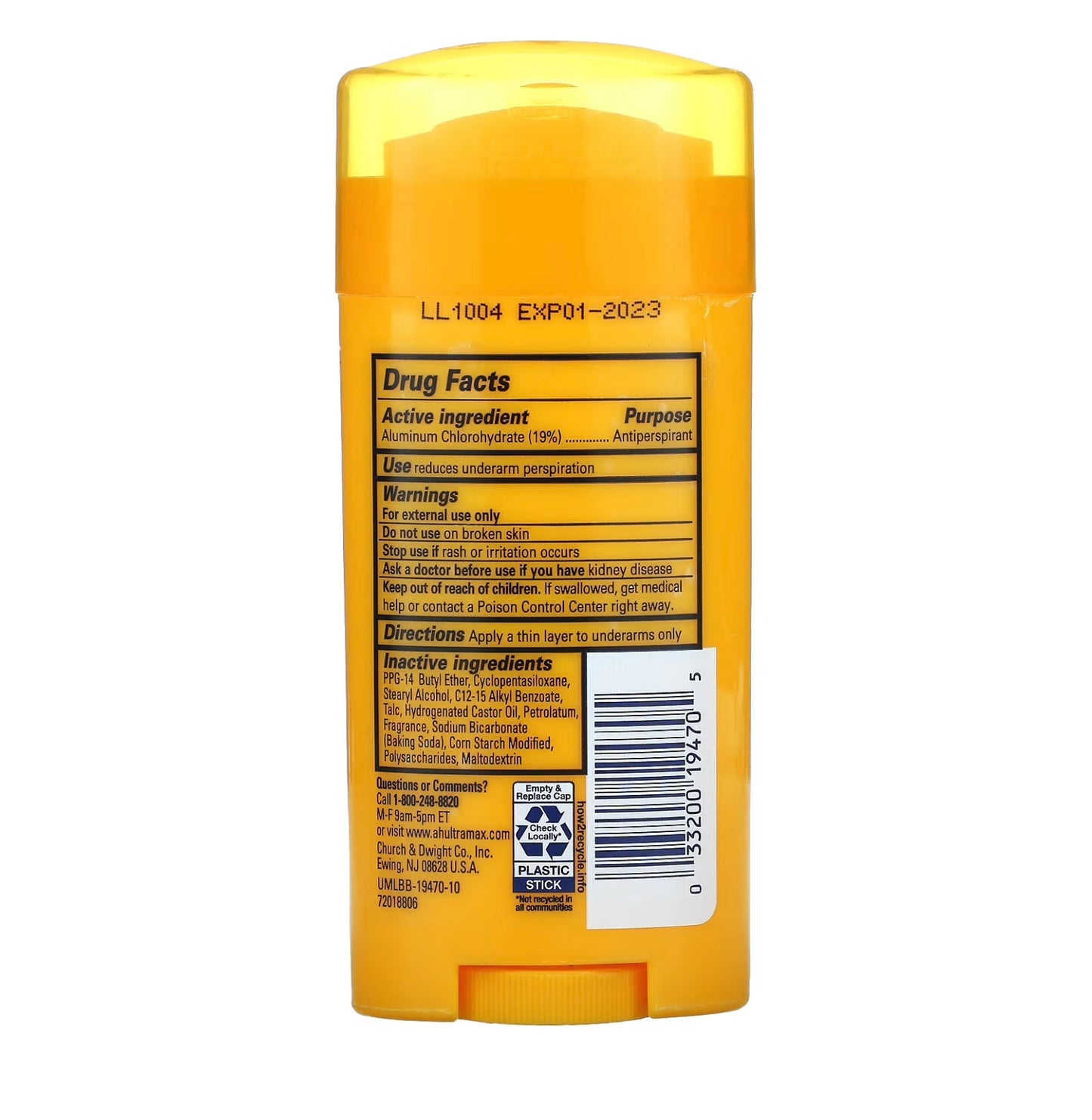 مزيل العرق المنعش من آرم آند هامر