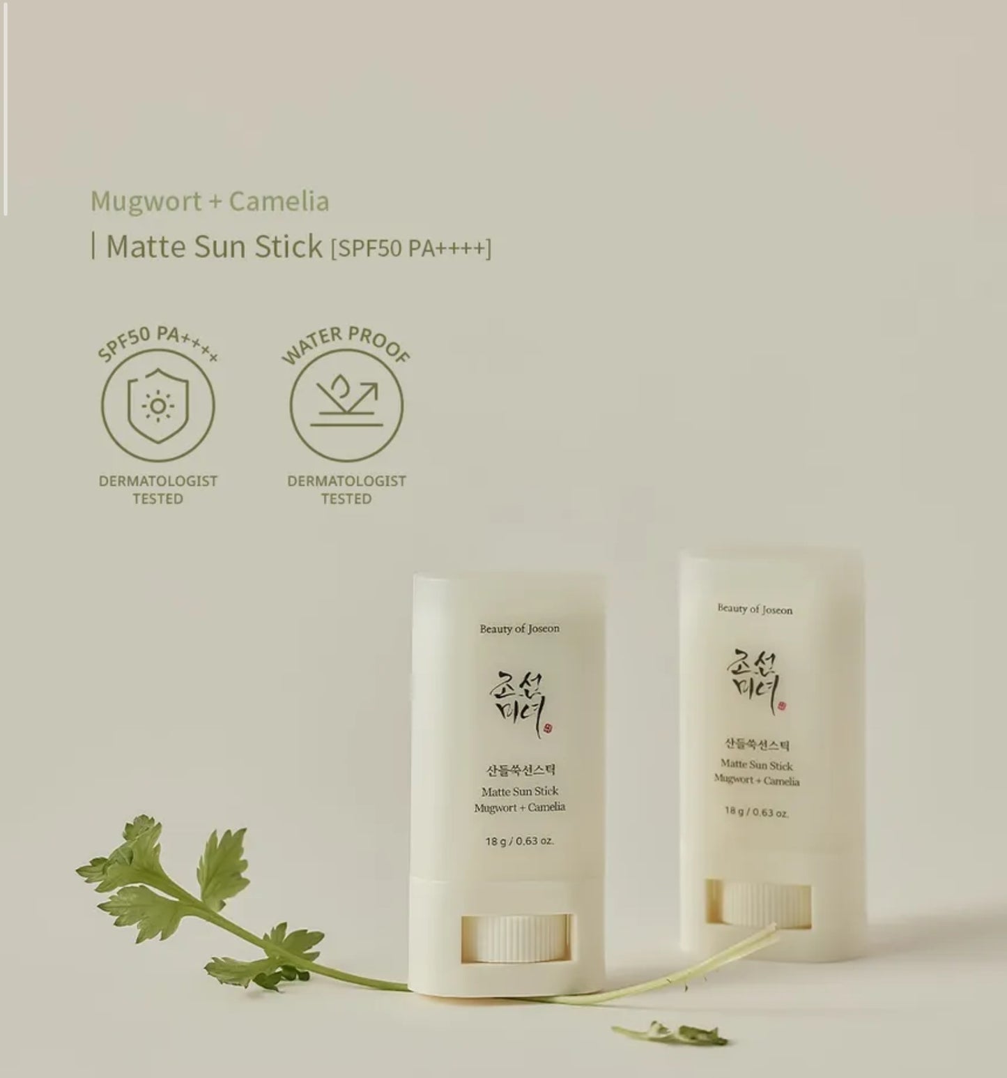 Beauty of joseon Matte Sun Stick Duo Set