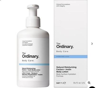 لوشن الجسم بعوامل الترطيب الطبيعية والإينولين