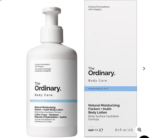 لوشن الجسم بعوامل الترطيب الطبيعية والإينولين