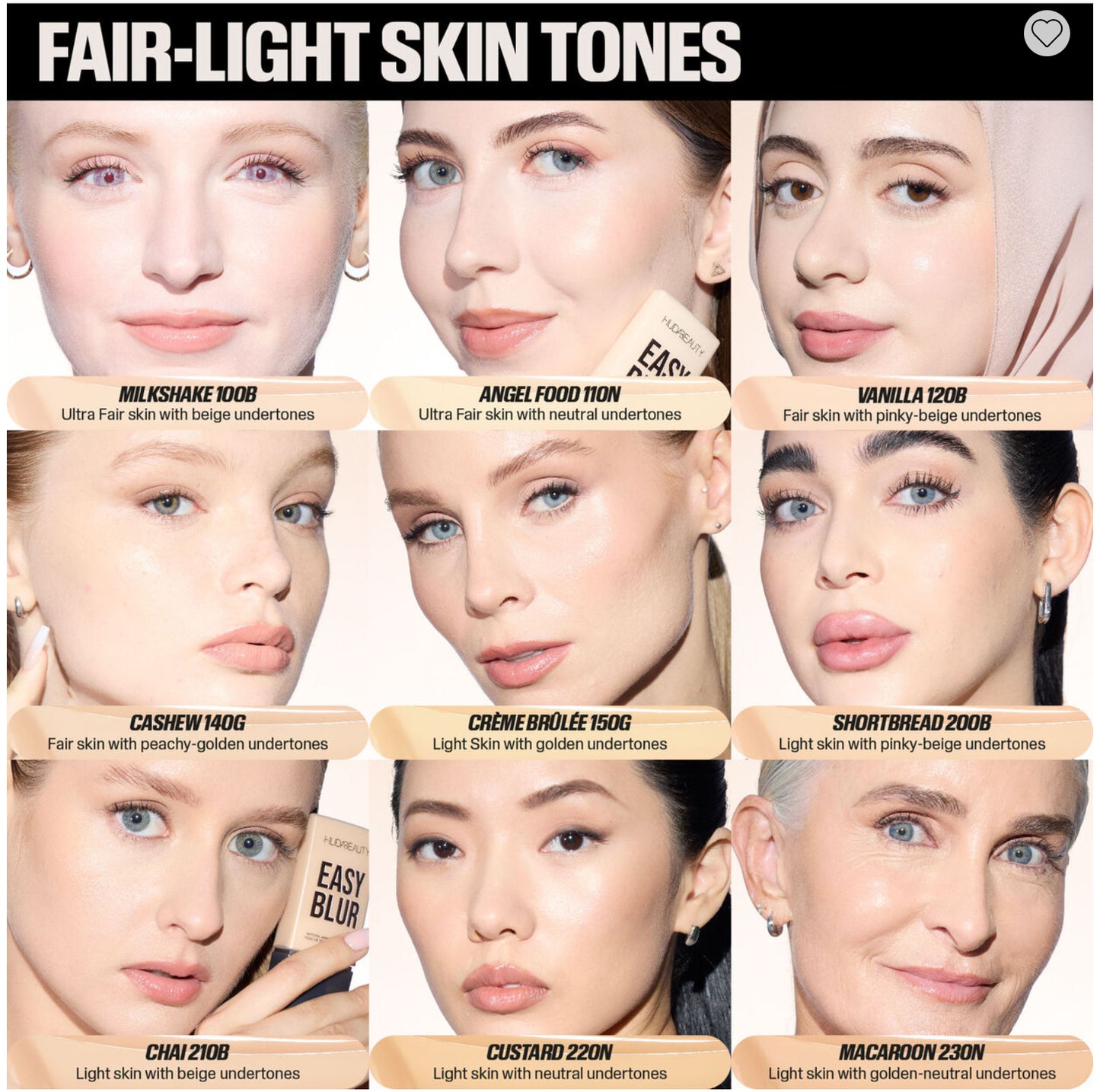 Easy Blur Natural Airbrush Foundation with Niacinamide - shade Vanilla