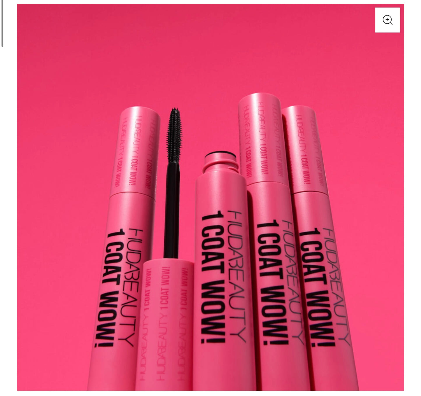 HUDA BEAUTY 1 COAT WOW! EXTRA VOLUMISING AND LIFTING MASCARA 10ML - VERY VANTA