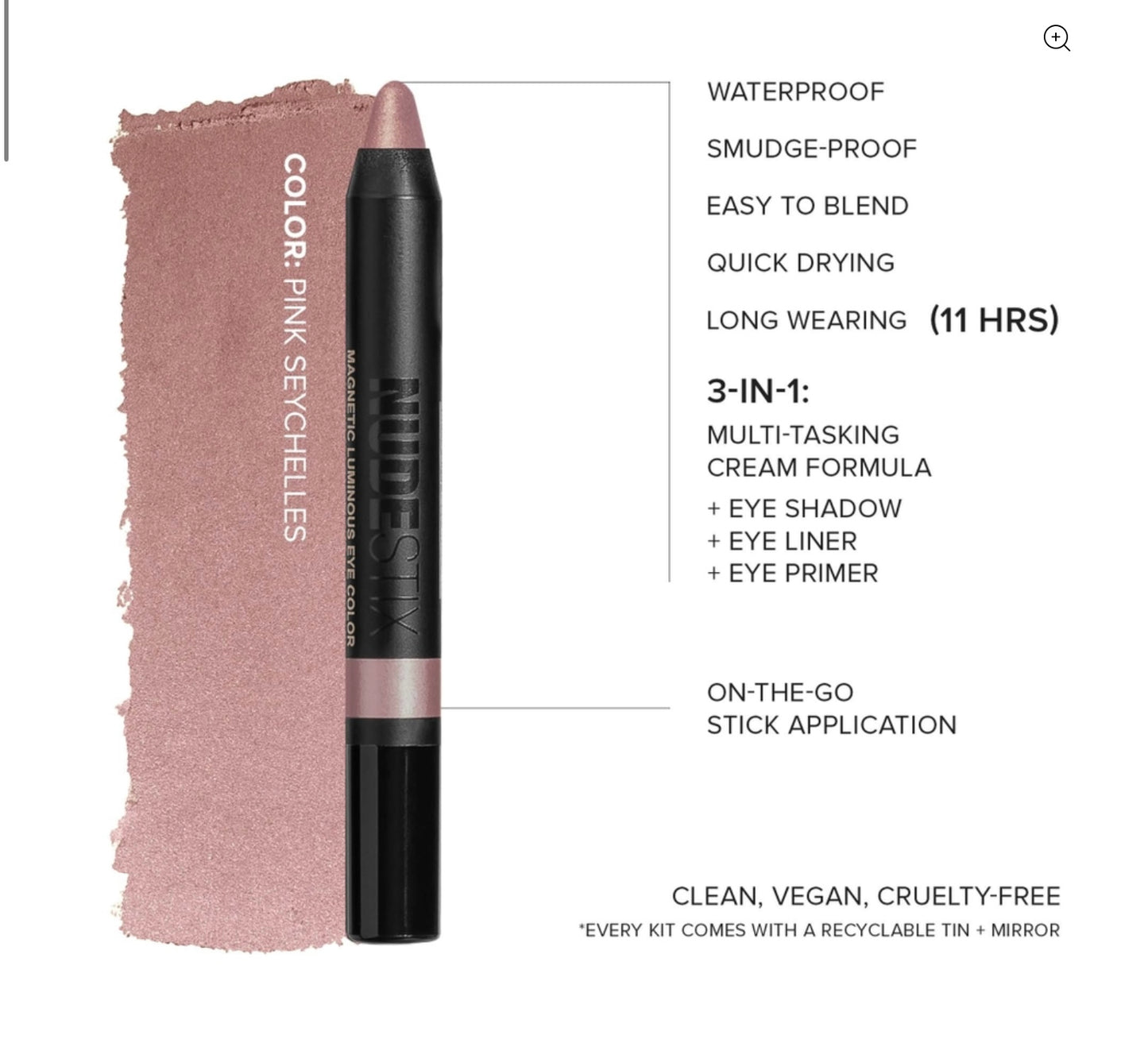 مجموعة أقلام العيون نودستيكس نود بيتش المكونة من 6 قطع