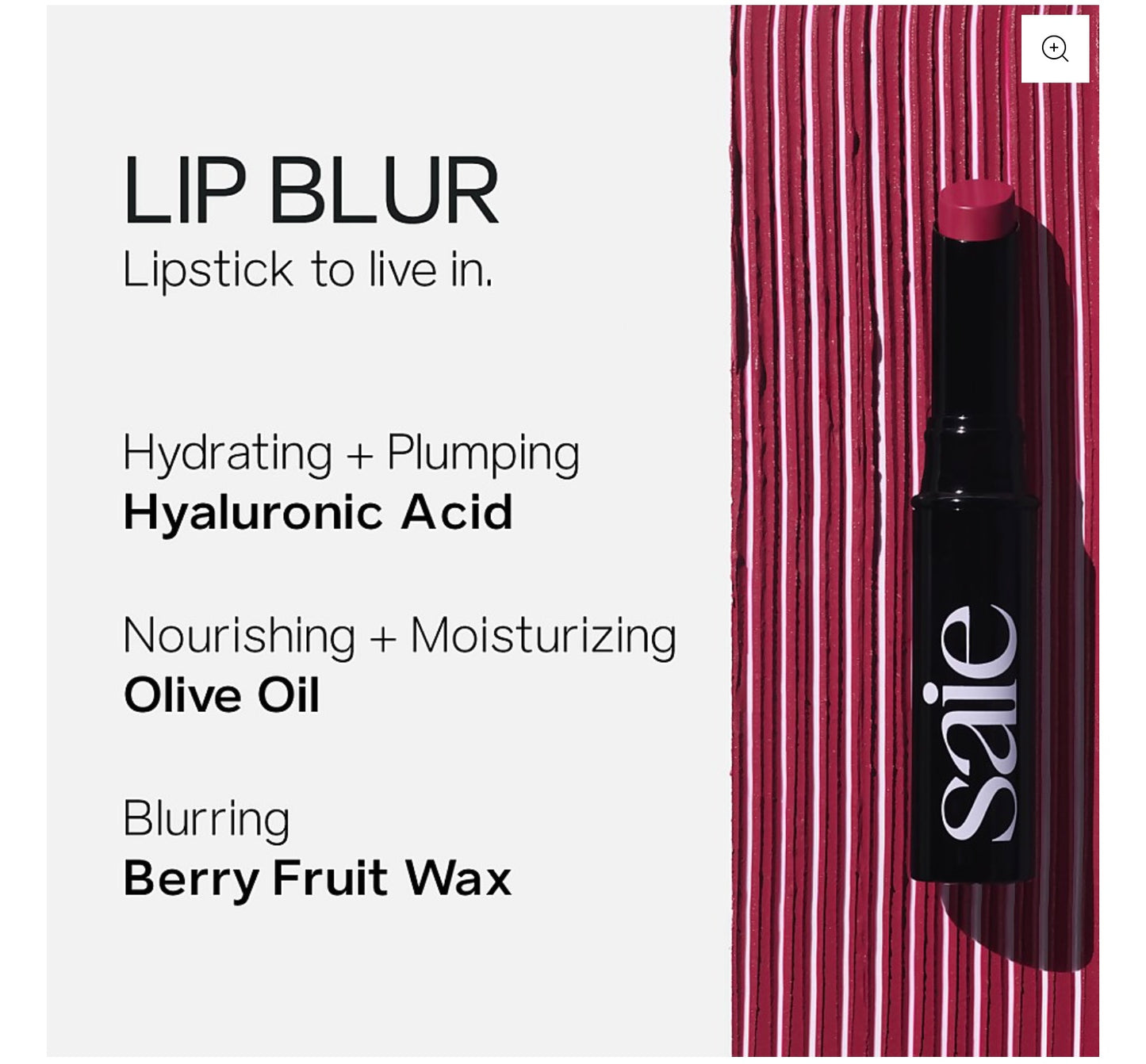 SAIE LIP BLUR MATTE BLURRING LIPSTICK CLASSIC