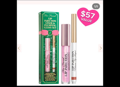 Too faced lip injection liner and plumbing gloss set