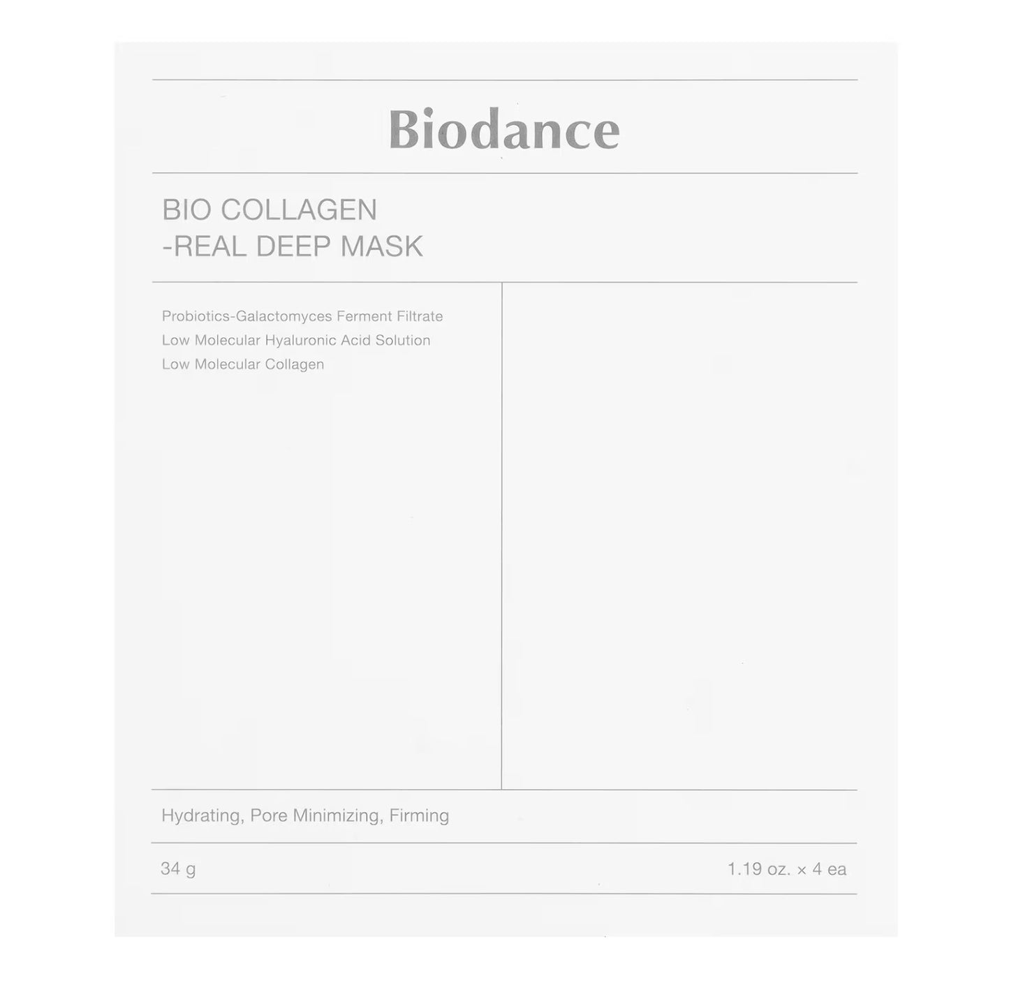 Bio dance collagen real deep mask