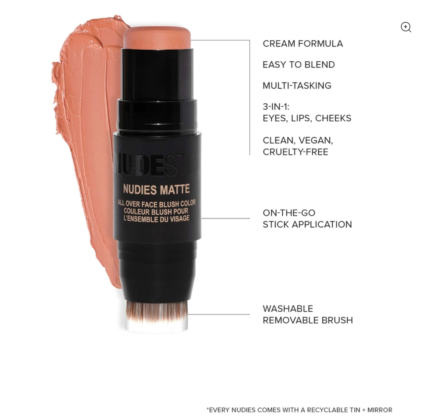 NUDESTIX NUDIES ALL OVER FACE COLOR MATTE IN THE NUDE