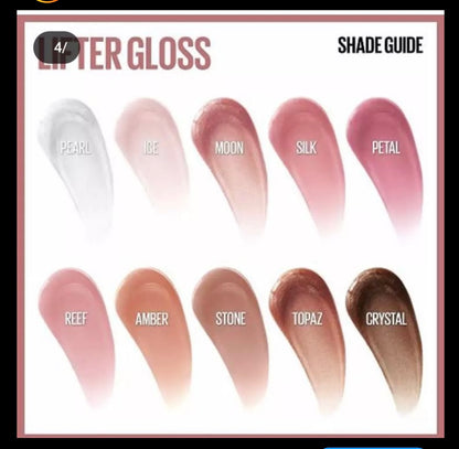 مايبلين ليفتر غلوس – ملمع شفاه بحمض الهيالورونيك – درجة “مون”