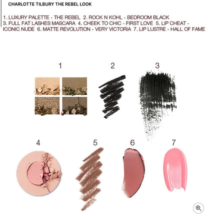 CHARLOTTE TILBURY THE REBEL LOOK light