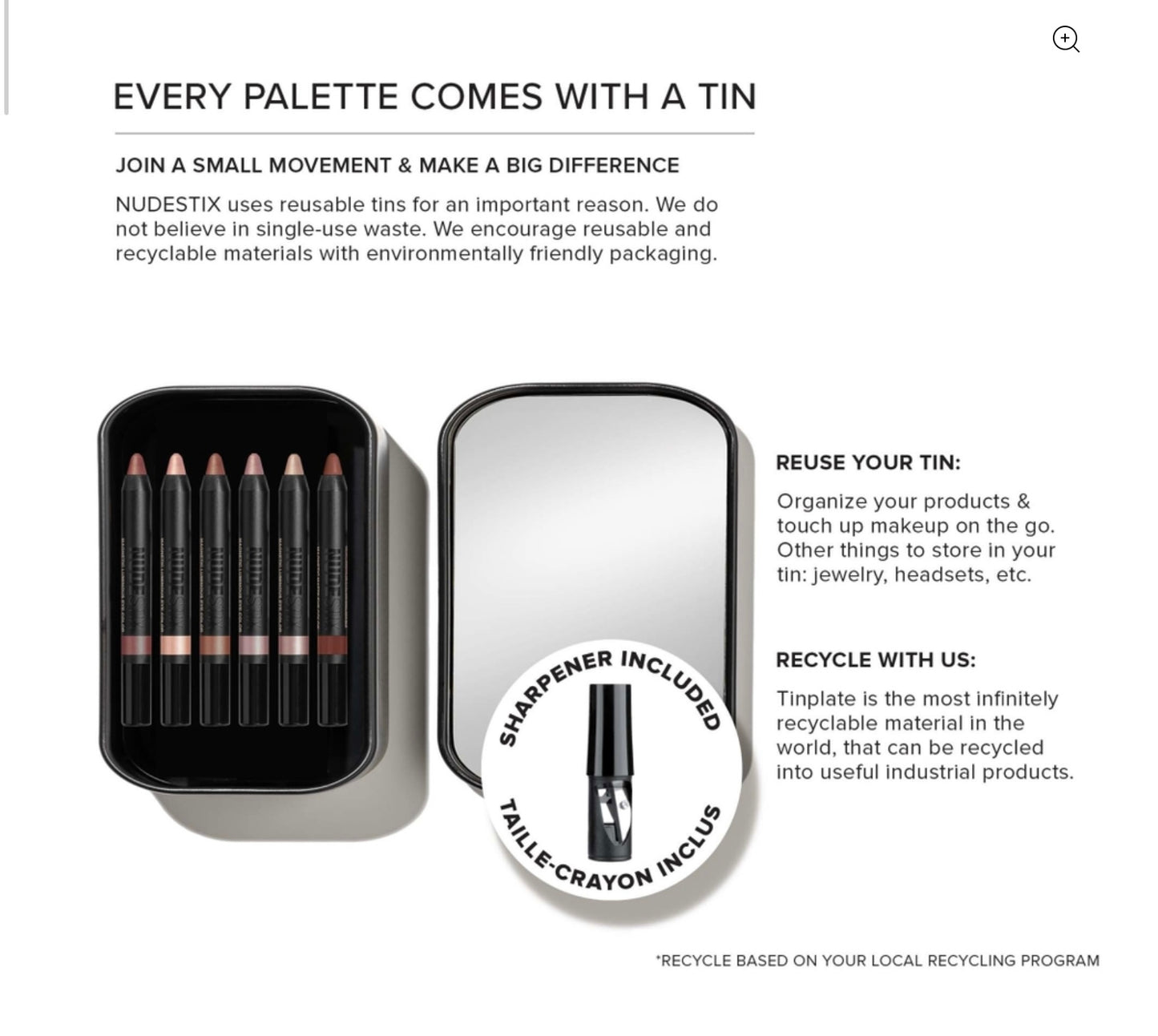 مجموعة أقلام العيون نودستيكس نود بيتش المكونة من 6 قطع