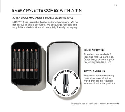 مجموعة أقلام العيون نودستيكس نود بيتش المكونة من 6 قطع