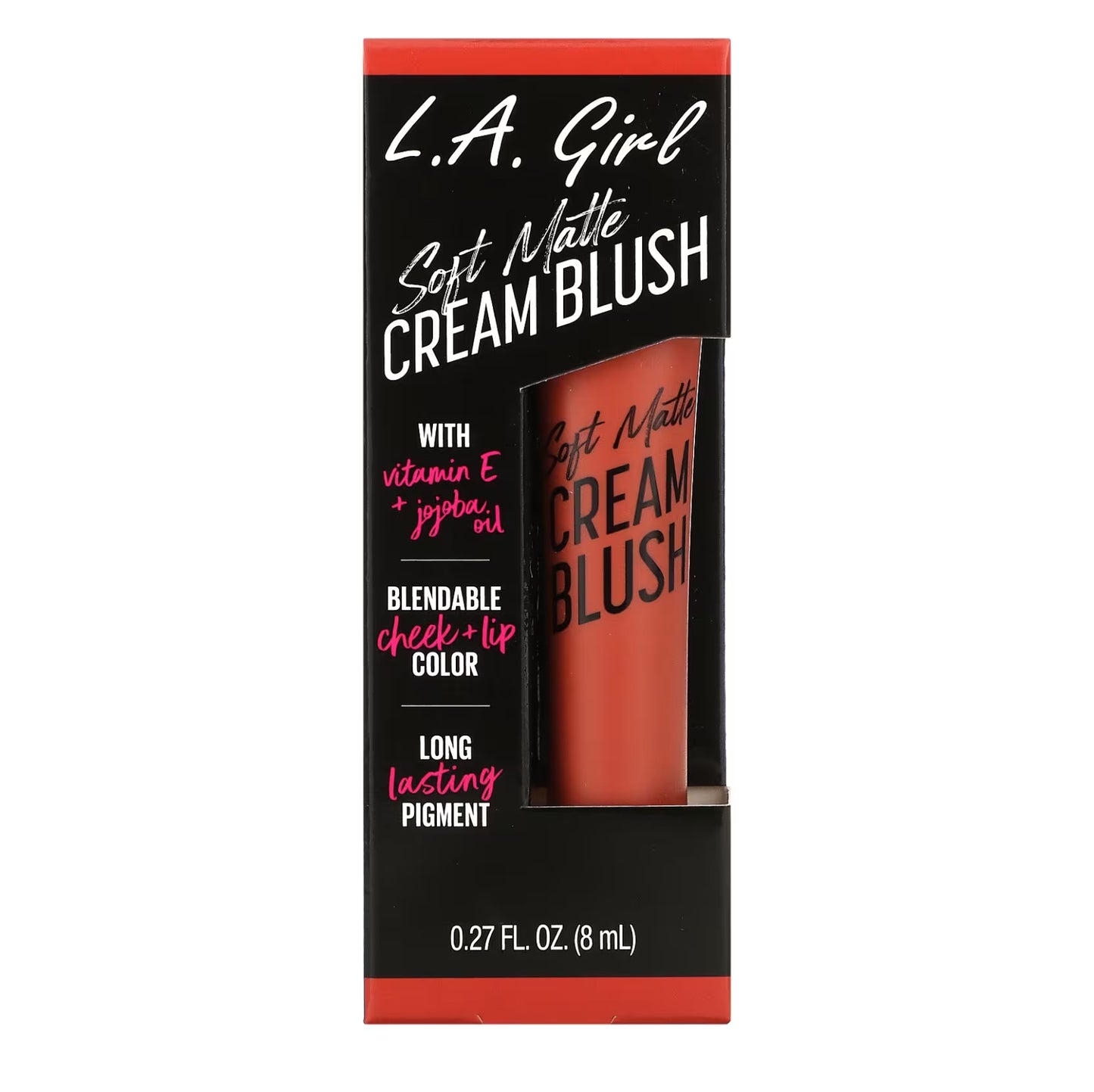 أحمر خدود كريمي وناعم غير لامع من إل. إيه جيرل - هوت شوت