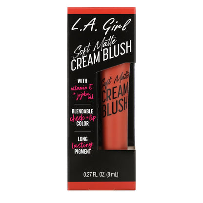 أحمر خدود كريمي وناعم غير لامع من إل. إيه جيرل - هوت شوت